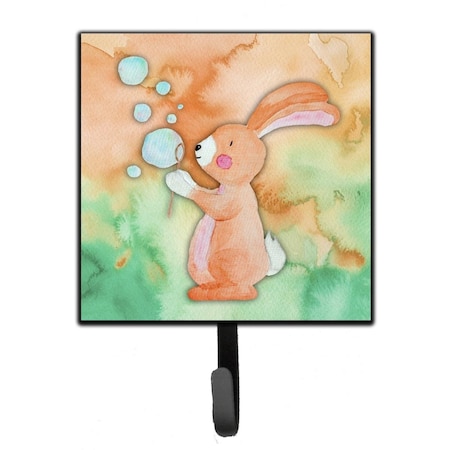 Jensendistributionservices Rabbit & Bubbles Watercolor Leash or Key Holder MI1655279